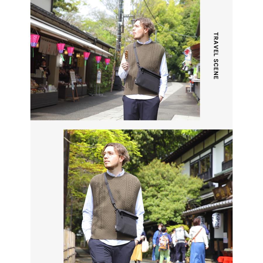 公式  Evoon マルチサコッシュ メンズ 男性 撥水 YKK 軽量 多収納 小物ポーチ ショルダーバッグ 肩掛け 斜めがけ 人気 おしゃれ 旅行 アウトドア 送料無料 | Evoon | 15