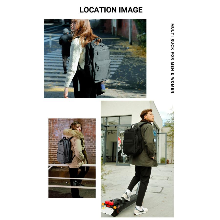 公式 Evoon マルチビジネスリュックair ビジネスリュック メンズ レディース リュック 男女兼用 大容量 多収納 多機能 撥水 YKK 通勤 通学 旅行 22L | Evoon | 14