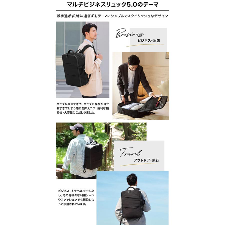 Evoon 公式 マルチビジネスリュック5.0 ビジネスリュック リュック 大