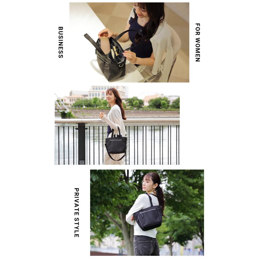 公式 Evoon マルチインナーバッグ バッグインバッグ ミニトート レディース 女性 小さめ 自立 ショルダー付き 水筒収納 仕切り付き かわいい 自立可能 撥水 | Evoon | 17
