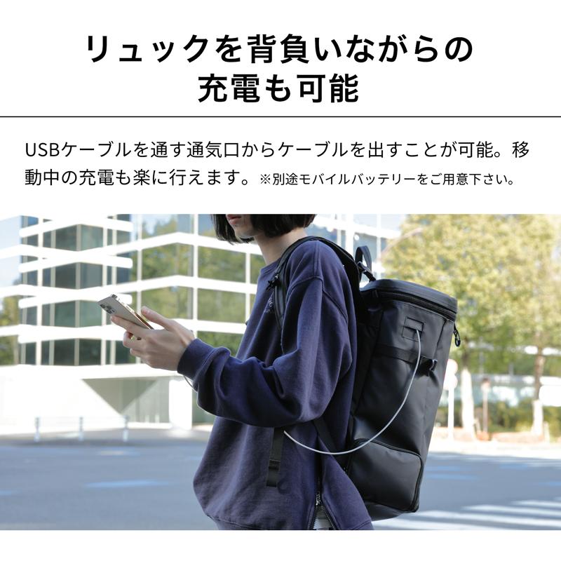 Evoon 公式 マルチスクエアリュック 30L メンズ 大容量 多収納 多機能