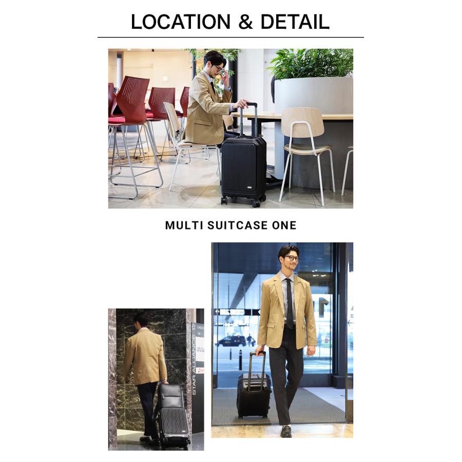 公式 Evoon マルチスーツケースONE 34L Sサイズ 拡張機能 機内持ち込み ポーチ付属 フロントオープン 前開き ストッパー 静音 キャスター交換可能 TSA ロック |  | 16