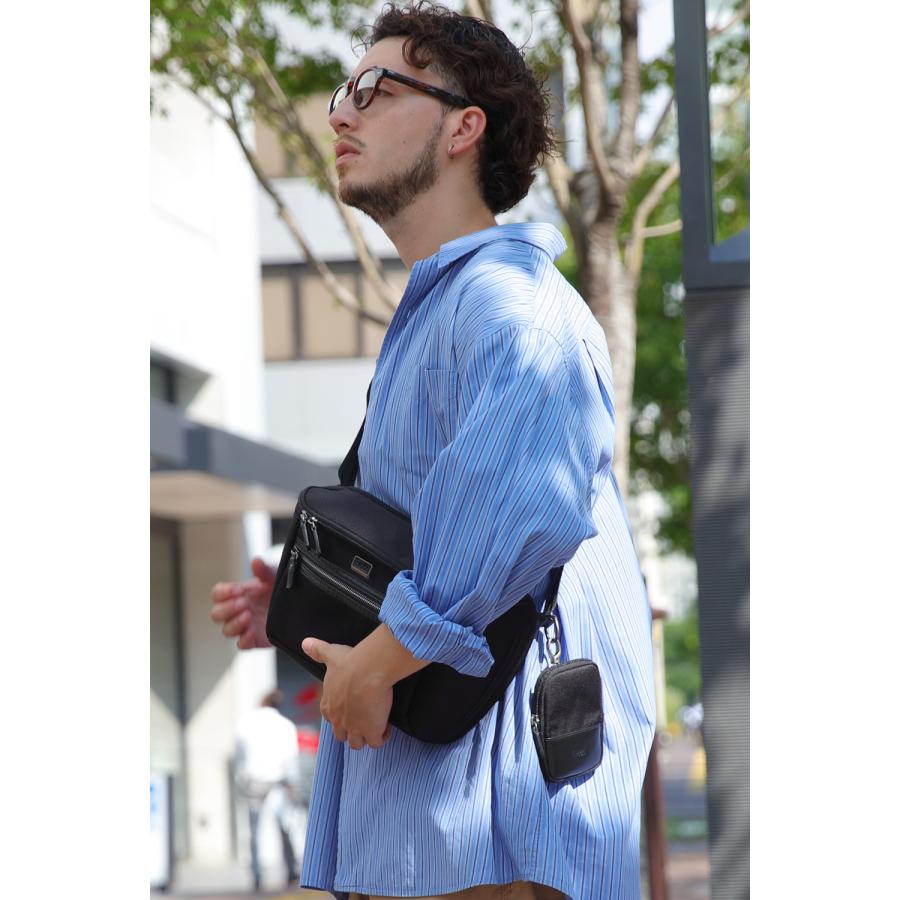 公式 Evoon クイックポーチMini 財布機能搭載 ミニマム 80g ナスカン 小物ポーチ YKK コーデュラナイロン 本革 レザー 防傷 防汚 メンズ | Evoon | 05