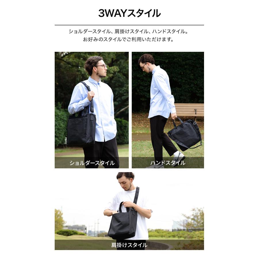 公式 Evoon ショルダーコットントート 自立構造 多ポケット 多収納 大容量 ショルダー 肩掛け 通学 メンズ 男性 レディース 女性 仕切り スマホポケット 旅行 | Evoon | 12