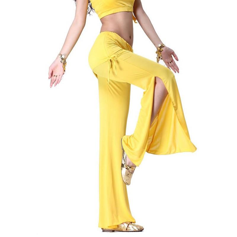 ベリーダンス パンツ  カラート付きパンツ ベリーダンスズボン スリット ダンスパンツ ベリーダンスボトムス　練習着　ベリーダンスウェア レッスンウェア 9色 |  | 01