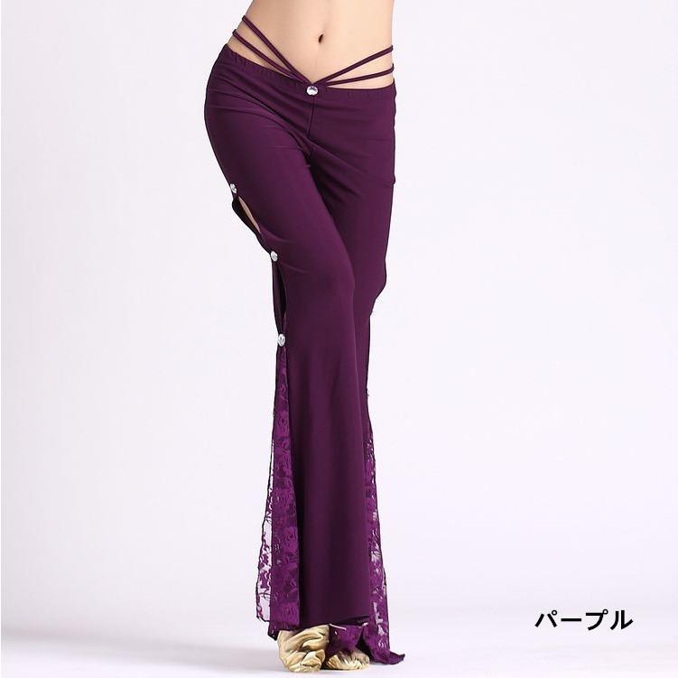 ベリーダンスズボン ベリーダンスパンツ ベリーダンス パンツ フレアパンツ ダンスパンツ ストレッチ レース ベリーダンスボトムス ベリーダンスウェア8色 |  | 02