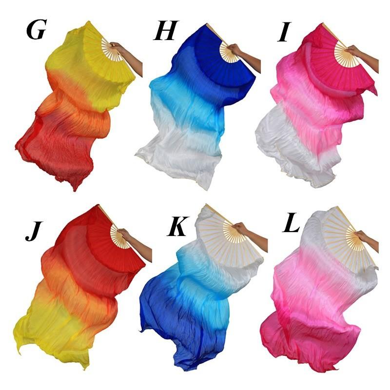 ファンベール　シルクファンベール 2本セット扇子 団扇 舞台 小道具 アクセサリー　演出　飾り　ファンベール タイダイ柄　全19色 dp157h |  | 06