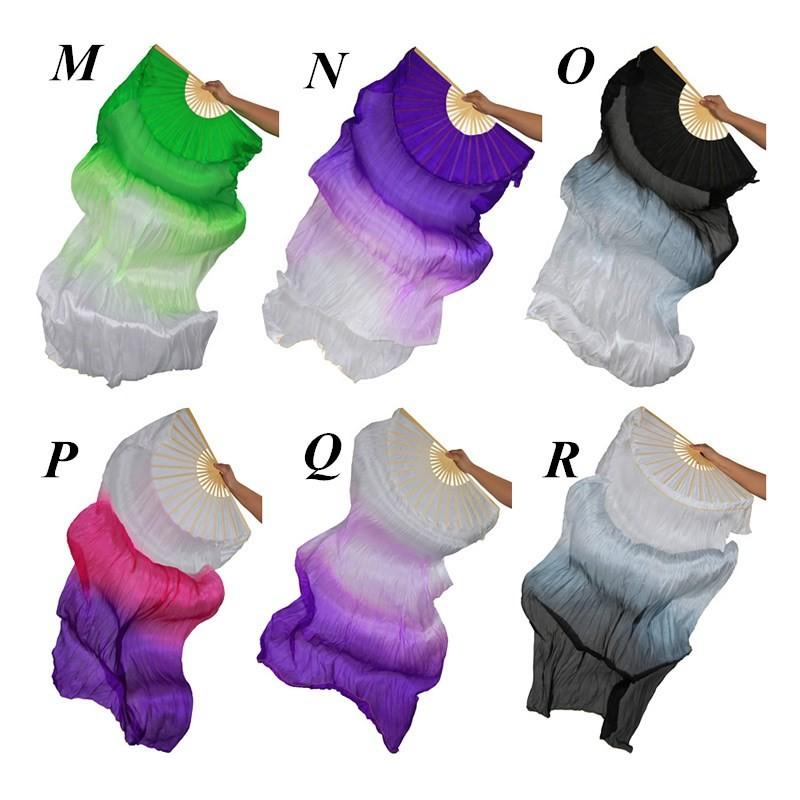 ファンベール　シルクファンベール 2本セット扇子 団扇 舞台 小道具 アクセサリー　演出　飾り　ファンベール タイダイ柄　全19色 dp157h |  | 07