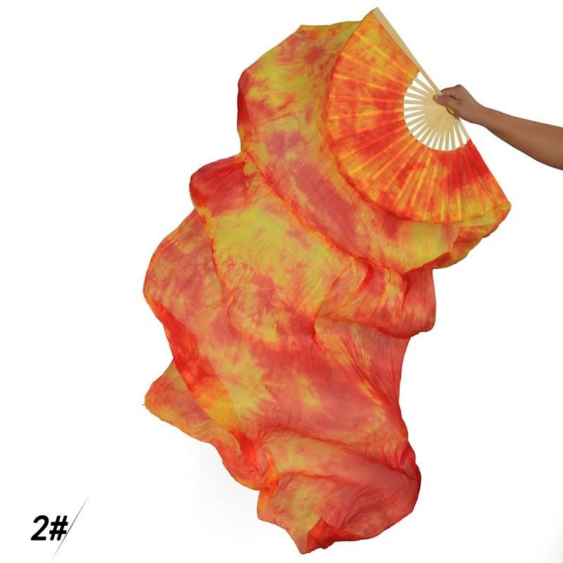 ファンベール　シルクファンベール 1本セット扇子 団扇 舞台 小道具 アクセサリー　演出　飾り　ファンベール タイダイ柄　全9色 dp158h |  | 02