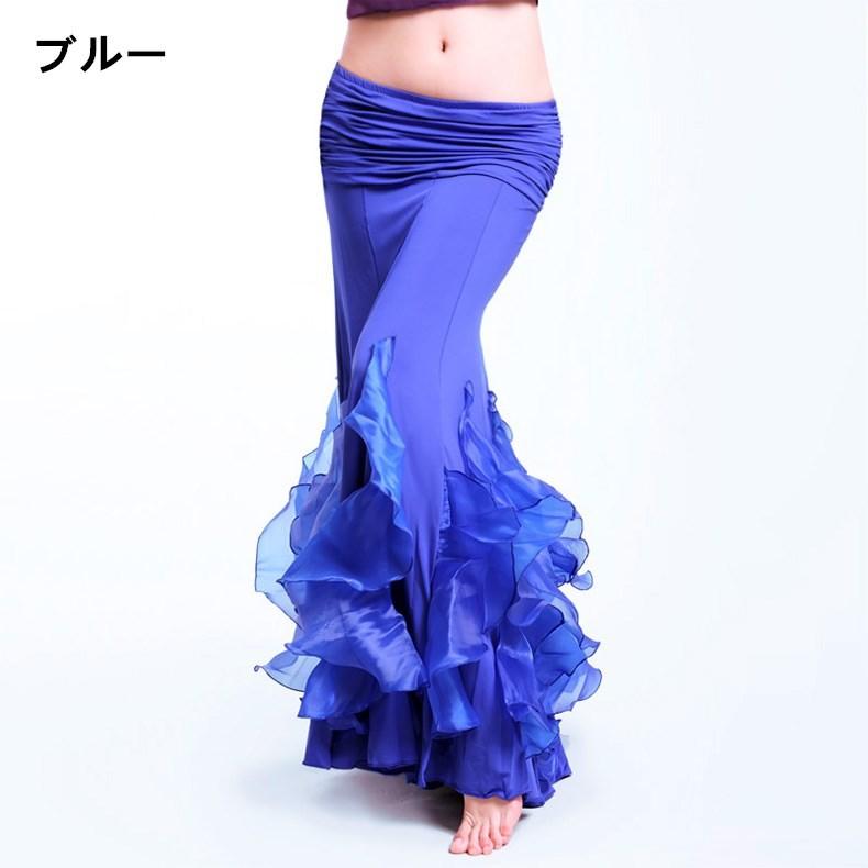 ベリー スカート ロング ベリーダンス衣装 ベリーダンススカート ベリーダンスボトムス衣装 発表会 スカートベリー 社交ダンス衣装 演出服 9色 dp160h |  | 01