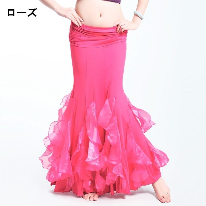 ベリー スカート ロング ベリーダンス衣装 ベリーダンススカート ベリーダンスボトムス衣装 発表会 スカートベリー 社交ダンス衣装 演出服 9色 dp160h |  | 03