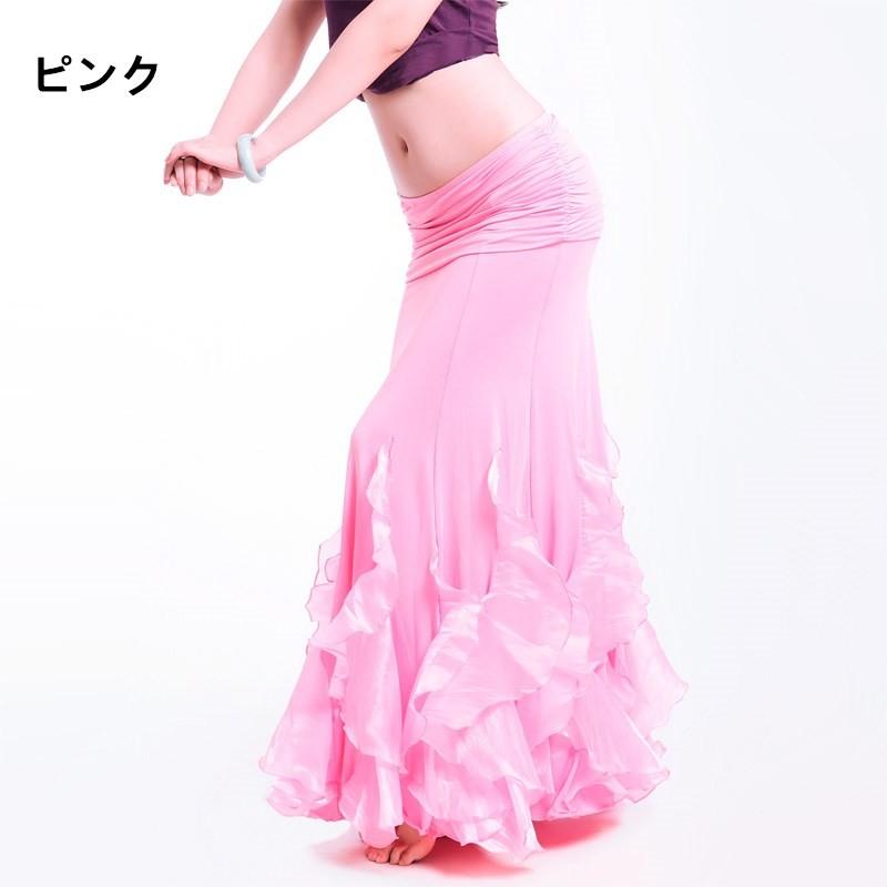 ベリー スカート ロング ベリーダンス衣装 ベリーダンススカート ベリーダンスボトムス衣装 発表会 スカートベリー 社交ダンス衣装 演出服 9色 dp160h |  | 04