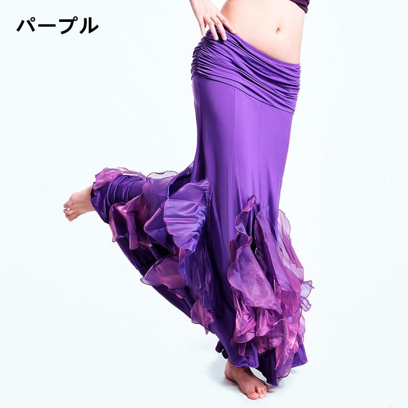 ★夏のセール★ ジプシー　ベリーダンス　紺紫　ロングスカート ☆夏のセール☆ ジプシー ベリーダンス 紺紫 ロングスカート