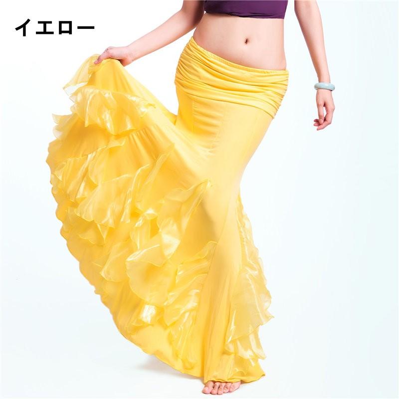 ベリー スカート ロング ベリーダンス衣装 ベリーダンススカート ベリーダンスボトムス衣装 発表会 スカートベリー 社交ダンス衣装 演出服 9色 dp160h |  | 07