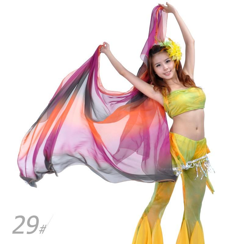 ベリーダンス ベール 薄手のスカーフ 舞台 小道具 アクセサリー アクセント レッスン着 レッスンウェア 演出飾り 練習用 18色 大判 大きい dp168h |  | 16