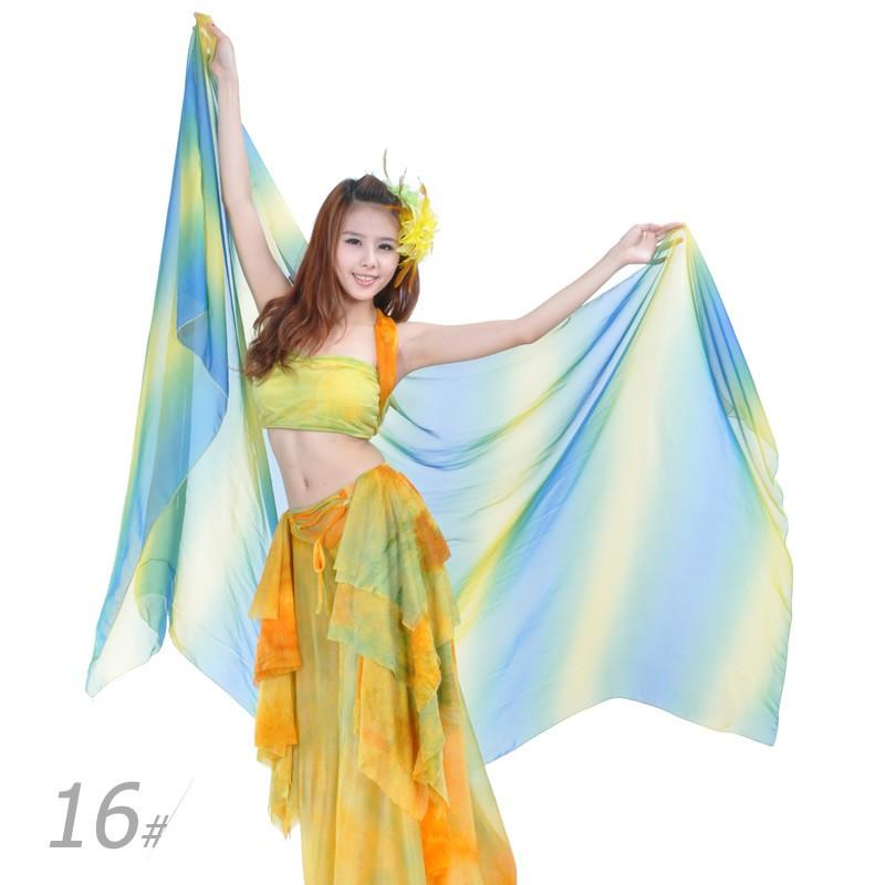 ベリーダンス ベール 薄手のスカーフ 舞台 小道具 アクセサリー アクセント レッスン着 レッスンウェア 演出飾り 練習用 18色 大判 大きい dp168h |  | 03