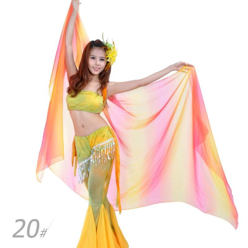 ベリーダンス ベール 薄手のスカーフ 舞台 小道具 アクセサリー アクセント レッスン着 レッスンウェア 演出飾り 練習用 18色 大判 大きい dp168h |  | 07
