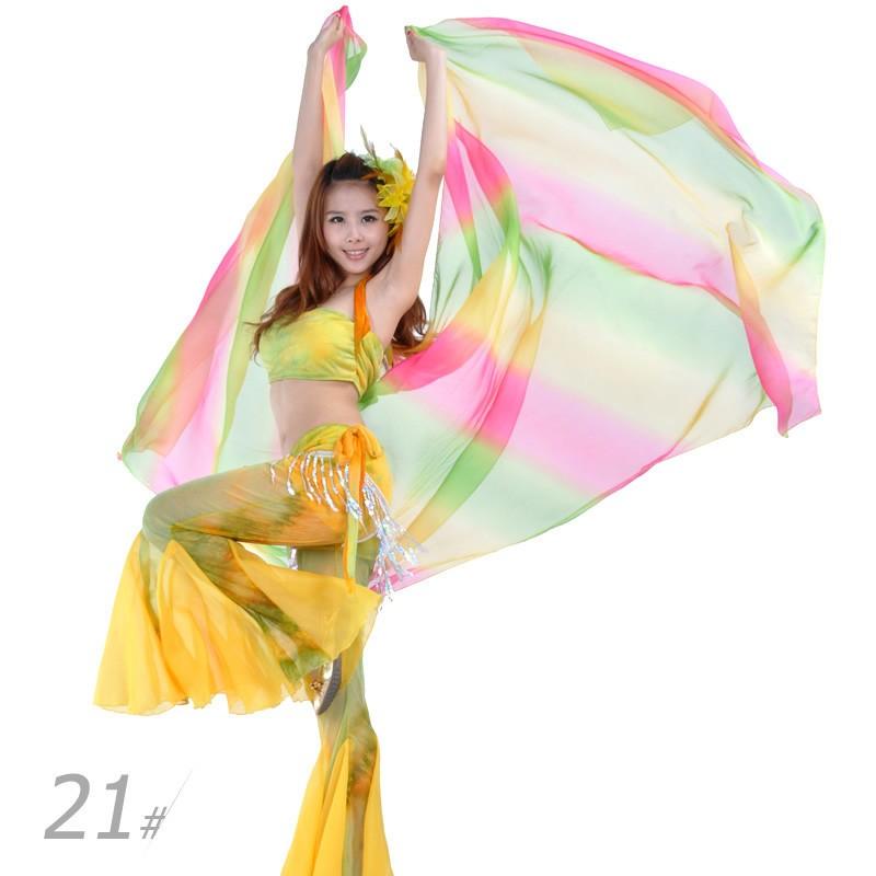 ベリーダンス ベール 薄手のスカーフ 舞台 小道具 アクセサリー アクセント レッスン着 レッスンウェア 演出飾り 練習用 18色 大判 大きい dp168h |  | 08