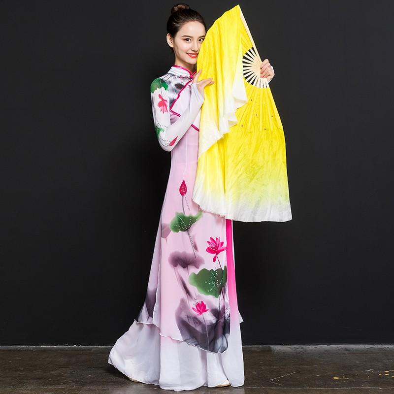 ベリーダンス ファンベール シルクファンベール 1本セット扇子 団扇 舞台 小道具 アクセサリー 演出 飾り ファンベール タイダイ柄 安い 右手用 |  | 01