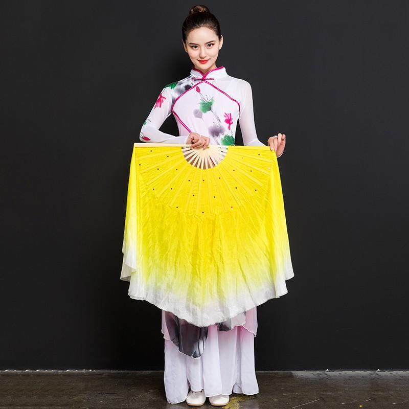 ベリーダンス ファンベール シルクファンベール 1本セット扇子 団扇 舞台 小道具 アクセサリー 演出 飾り ファンベール タイダイ柄 安い 右手用 |  | 02