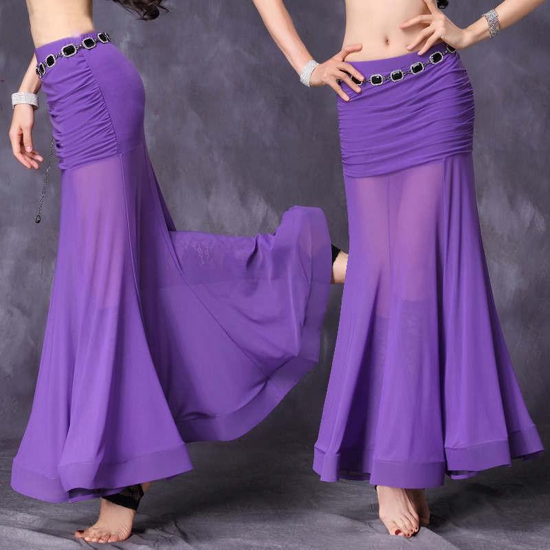 ベリーダンス衣装 スカート ロング ステージ衣装 舞台　練習着　社交ダンス衣装　演出服　ベリーダンススカート　ベリーダンスウェア　無地　4色入荷 |  | 01