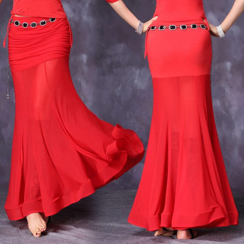 ベリーダンス衣装 スカート ロング ステージ衣装 舞台　練習着　社交ダンス衣装　演出服　ベリーダンススカート　ベリーダンスウェア　無地　4色入荷 |  | 05