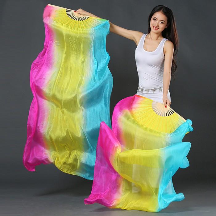 ファンベール シルクファンベール 2本セット扇子 団扇 舞台 小道具 アクセサリー 両手用  演出 飾り ファンベール 全5色選択可 安い |  | 11