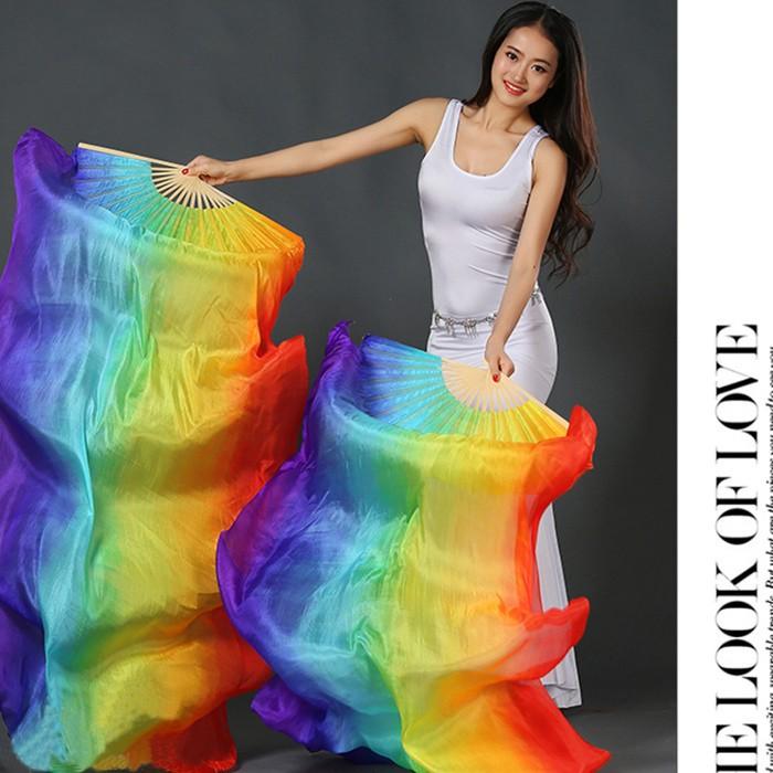 ファンベール シルクファンベール 2本セット扇子 団扇 舞台 小道具 アクセサリー 両手用  演出 飾り ファンベール 全5色選択可 安い |  | 06