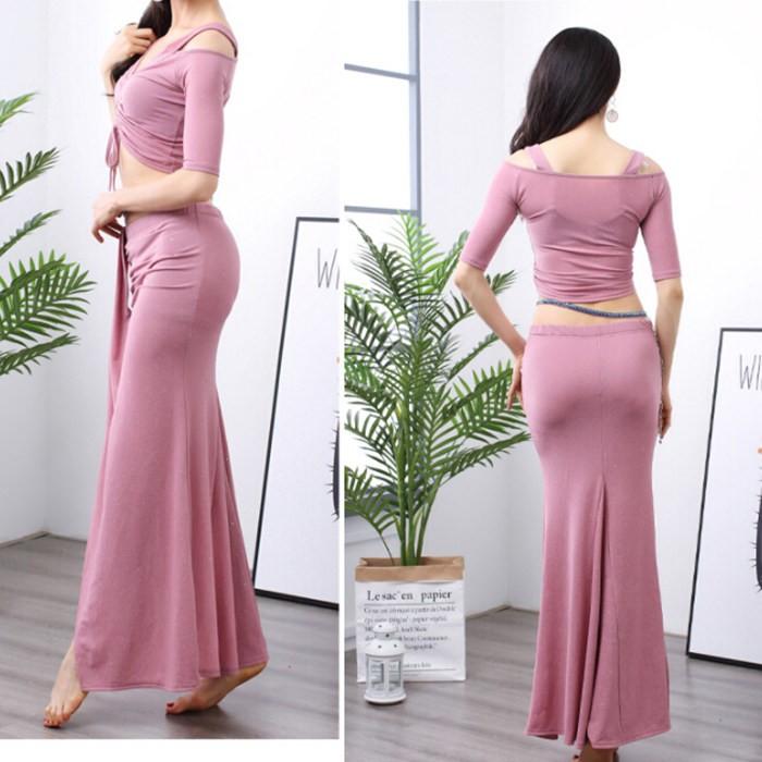 ベリーダンスセット衣装 舞台衣装 BELLY DANCE レッスン着 社交ダンス衣装 練習着 ベリーダンス衣装 上下2点セット |  | 04