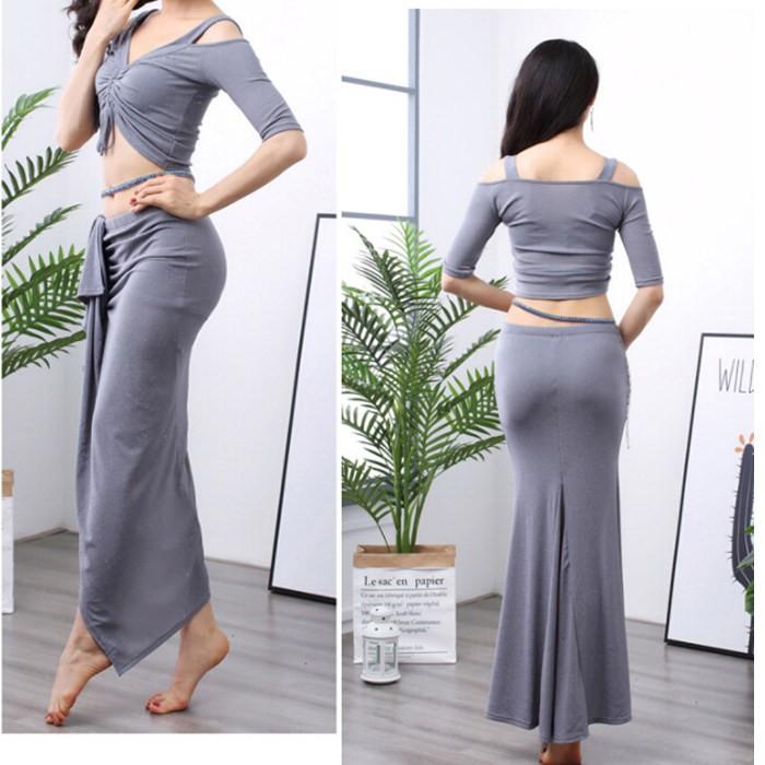 ベリーダンスセット衣装 舞台衣装 BELLY DANCE レッスン着 社交ダンス衣装 練習着 ベリーダンス衣装 上下2点セット |  | 08