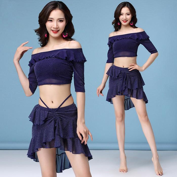 ベリーダンスセット衣装 舞台衣装 レッスン着 発表会イベント コスプレ 社交ダンス衣装 練習着 ベリーダンス衣装 上下2点セット |  | 05