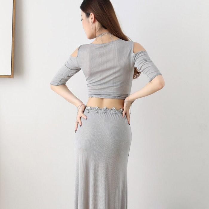 ベリーダンスセット衣装 舞台衣装 レッスン着 発表会イベント コスプレ 社交ダンス衣装 練習着 ベリーダンス衣装 上下2点セット トップス スカート 発表会 |  | 04