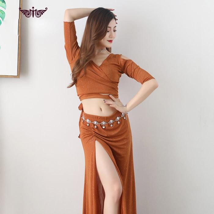 ベリーダンスセット衣装 舞台衣装 レッスン着 発表会イベント コスプレ 社交ダンス衣装 練習着 ベリーダンス衣装 上下2点セット トップス スカート 発表会 |  | 05