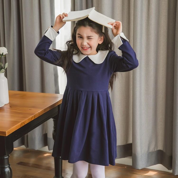 ワンピース キッズ 女の子 子供フォーマル 長袖 ネイビー 紺 レッド 韓国子供服 受験 面接 卒業式 卒園式 入学式 入園式 結婚式 七五三 法事 発表会 冠婚葬祭 Et918z Cute Family 通販 Yahoo ショッピング