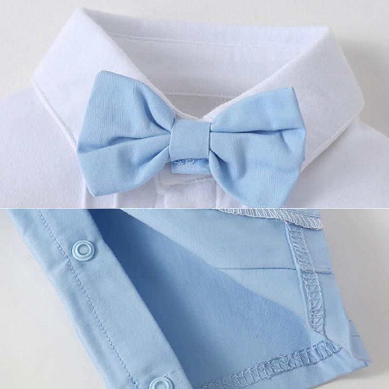 ロンパース ジャケット 子供 フォーマル 2点セット 子供スーツ ベビー 男の子 スーツキッズ 初節句 七五三 発表会 お宮参り 蝶ネクタイ付き ライトブルー |  | 06