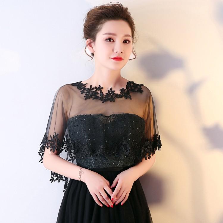 ショール ウェディングボレロ ショール ラインストーン レース柄 ケープ 肩掛け パーティー ウエディング 結婚式 二次会 パーティー 演奏会ボレロ 結婚式 |  | 01