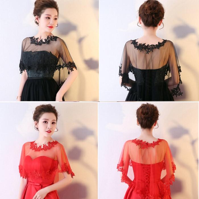 ショール ウェディングボレロ ショール ラインストーン レース柄 ケープ 肩掛け パーティー ウエディング 結婚式 二次会 パーティー 演奏会ボレロ 結婚式 |  | 11