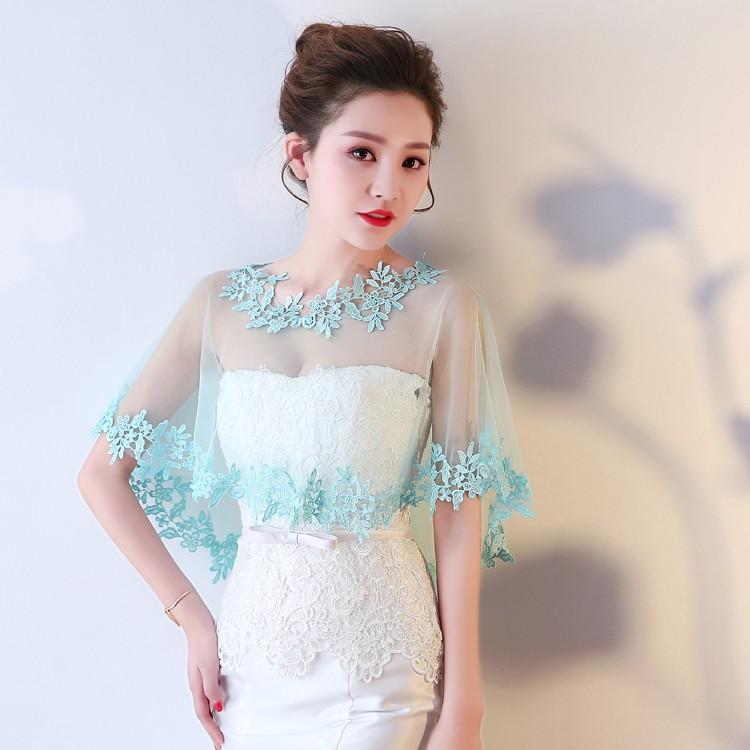 ショール ウェディングボレロ ショール ラインストーン レース柄 ケープ 肩掛け パーティー ウエディング 結婚式 二次会 パーティー 演奏会ボレロ 結婚式 |  | 06