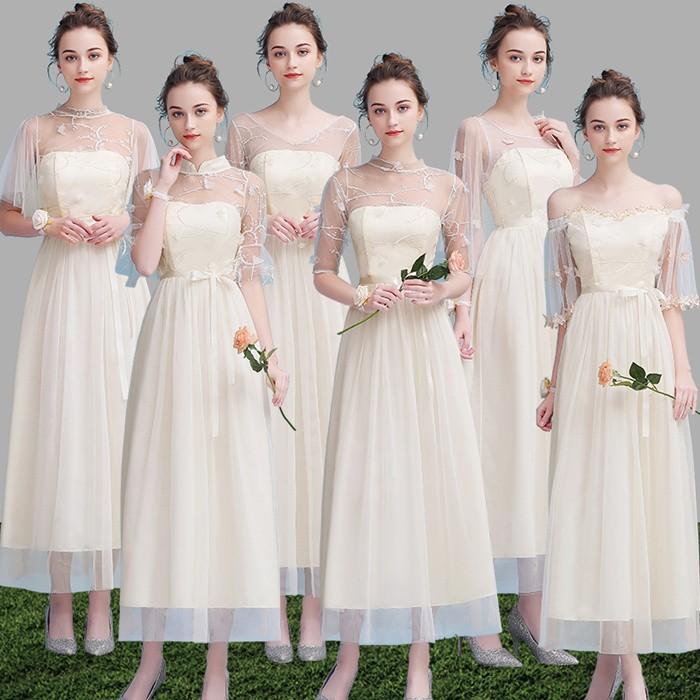 ブライズメイドドレス 格安 特価ドレス カラードレス Aライン ウェディングドレス お揃いドレス レディース ゲストドレス ロングワンピース パーテイー Lf312z Cute Family 通販 Yahoo ショッピング