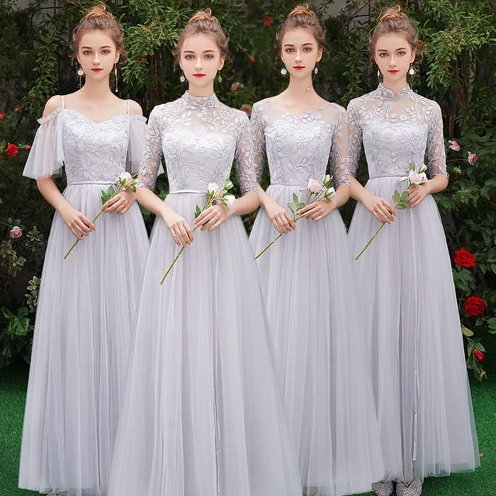 ブライズメイド ドレス Aライン 花嫁 お揃いドレス ロングドレス ウェディング ドレス パーティードレス 二次会 披露宴 結婚式 発表会 Lf333z Cute Family 通販 Yahoo ショッピング