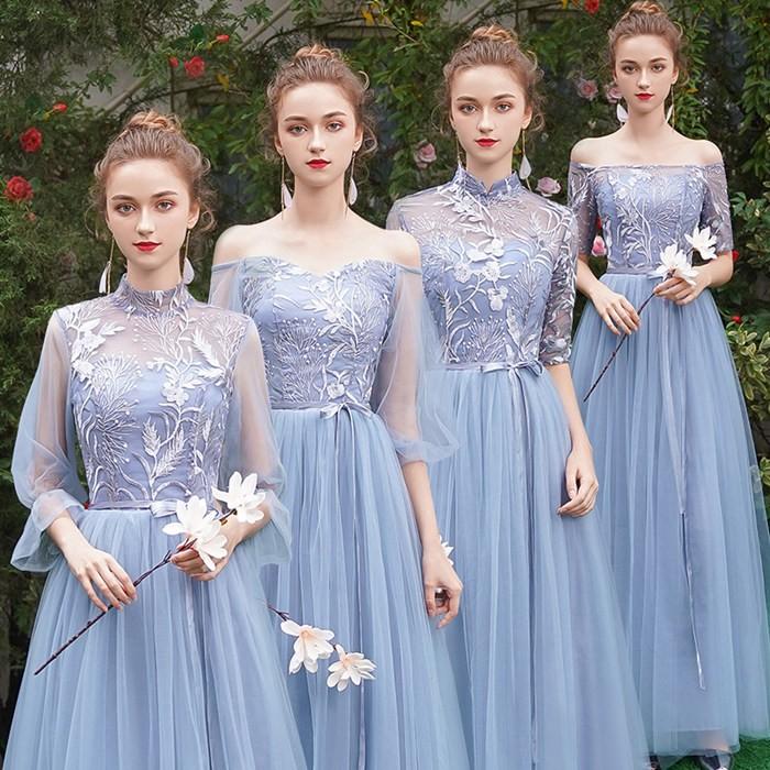 Aライン ブライズメイド ドレス 花嫁 お揃いドレス ロングドレス ウェディング ドレス パーティードレス 二次会 披露宴 結婚式 発表会 Lf337z Cute Family 通販 Yahoo ショッピング