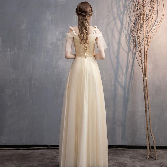 ロング丈ドレス ブライズメイドドレス フォーマルドレス Aライン ゲストドレス パーテイーワンピース ウェディング 結婚式 お揃いドレス 二次会 卒業式 演奏会 Lf381z Cute Family 通販 Yahoo ショッピング