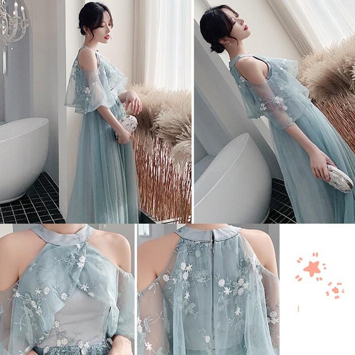 ブライズメイドドレス ロング丈ドレス 結婚式 Aライン パーテイーワンピース ウェディング グリーン 5デザイン 海外旅行 写真撮影ドレス お揃いドレス 二次会 |  | 11