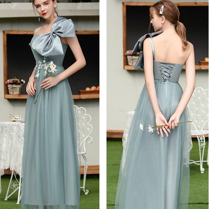 ブライズメイドドレス ロングドレス 結婚式 ワンピース フレア マキシ丈 Aライン フォーマル パーティードレス 二次会 演奏会 披露宴 卒業式 発表会 グリーン |  | 11