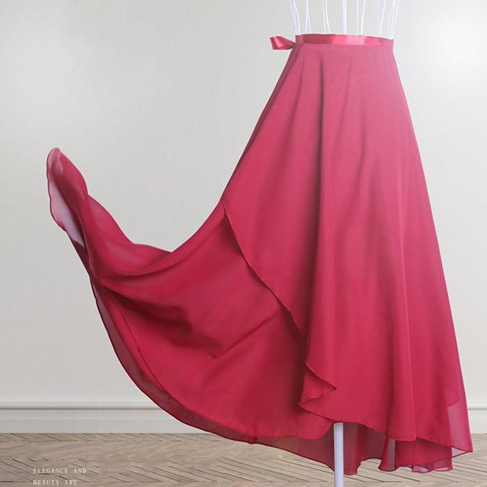 バレエ レオタード 大人 スカート ロング 無地 舞台衣装 練習用 単品 ダンス おしゃれ かわいい 社交ダンス衣装 5色入荷 ブラック ワインレッド ホワイト |  | 04