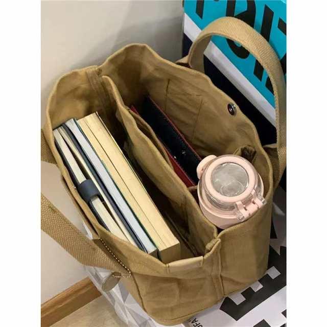 トートバッグ 収納 シンプル お出かけ おしゃれ 通勤 便利 バッグ オシャレ 収納バッグ カバン　トート 小さめ 軽い 持ちやすい 可愛い 仕切り |  | 02