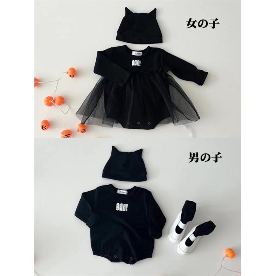 長袖 女の子男の子 ハロウィン 衣装 ロンパース ベビー 二点セット カバーオール 子供 服 帽子 ハロウィン 可愛い フワフワ キッズ 赤ちゃん オシャレ |  | 01