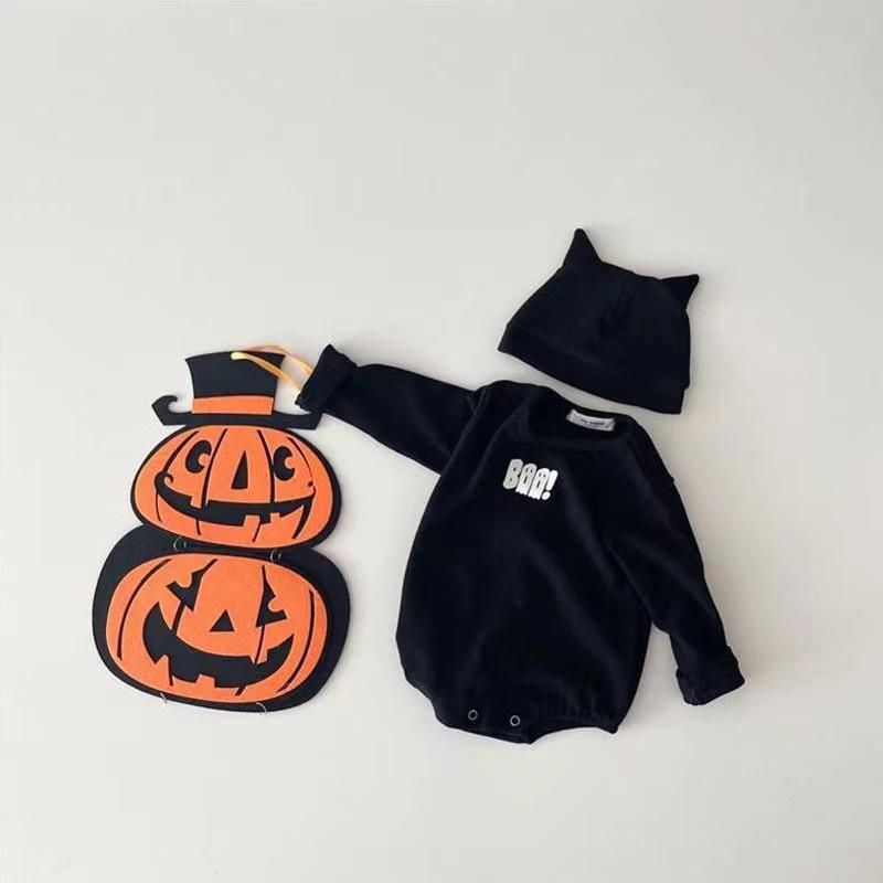 長袖 女の子男の子 ハロウィン 衣装 ロンパース ベビー 二点セット カバーオール 子供 服 帽子 ハロウィン 可愛い フワフワ キッズ 赤ちゃん オシャレ |  | 06