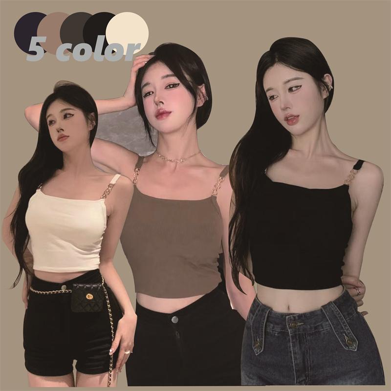 レディース キャミソール 綿素材 フリーサイズ 35~55kg 夏 オシャレ 通气性 伸縮性 5color 汗速乾 スポーツ　シンプル お出かけ 体型 | 