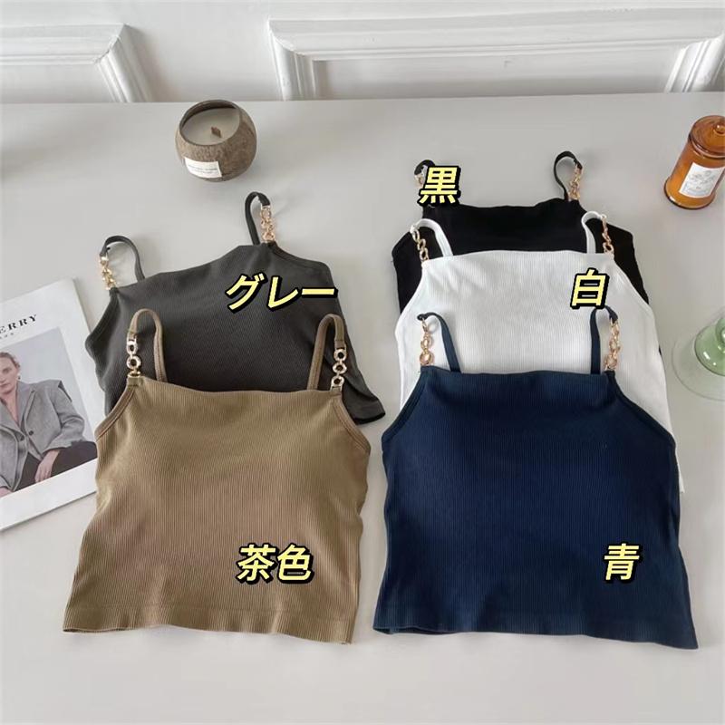 レディース キャミソール 綿素材 フリーサイズ 35~55kg 夏 オシャレ 通气性 伸縮性 5color 汗速乾 スポーツ　シンプル お出かけ 体型 |  | 01